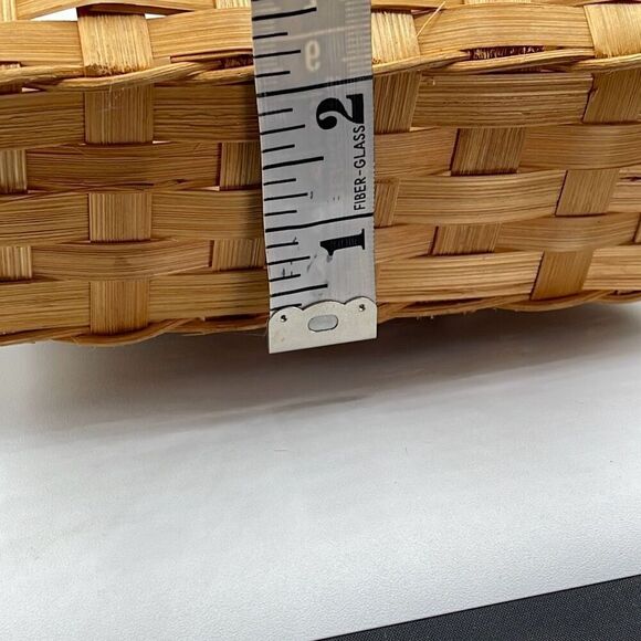 Vintage hand painted rooster basket wall pocket basket - Picture 8 of 11